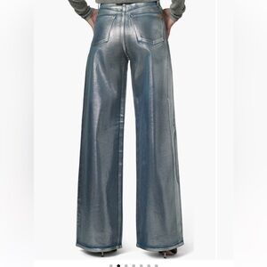Joe’s Metallic High Waist Wide Leg Jeans